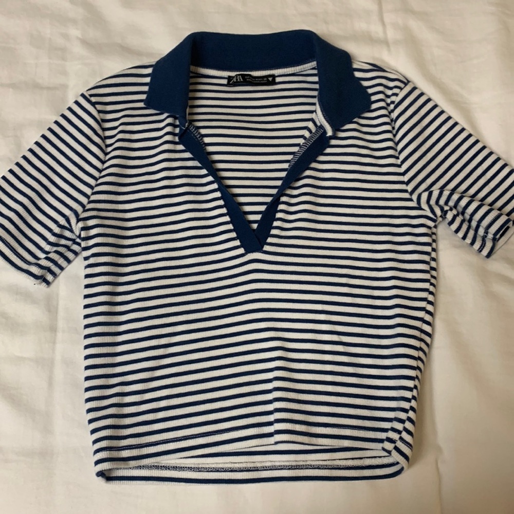 Zara cropped tshirt